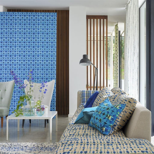 Papel de Parede Designers Guild Shibori Cobalt - Stoc Casa