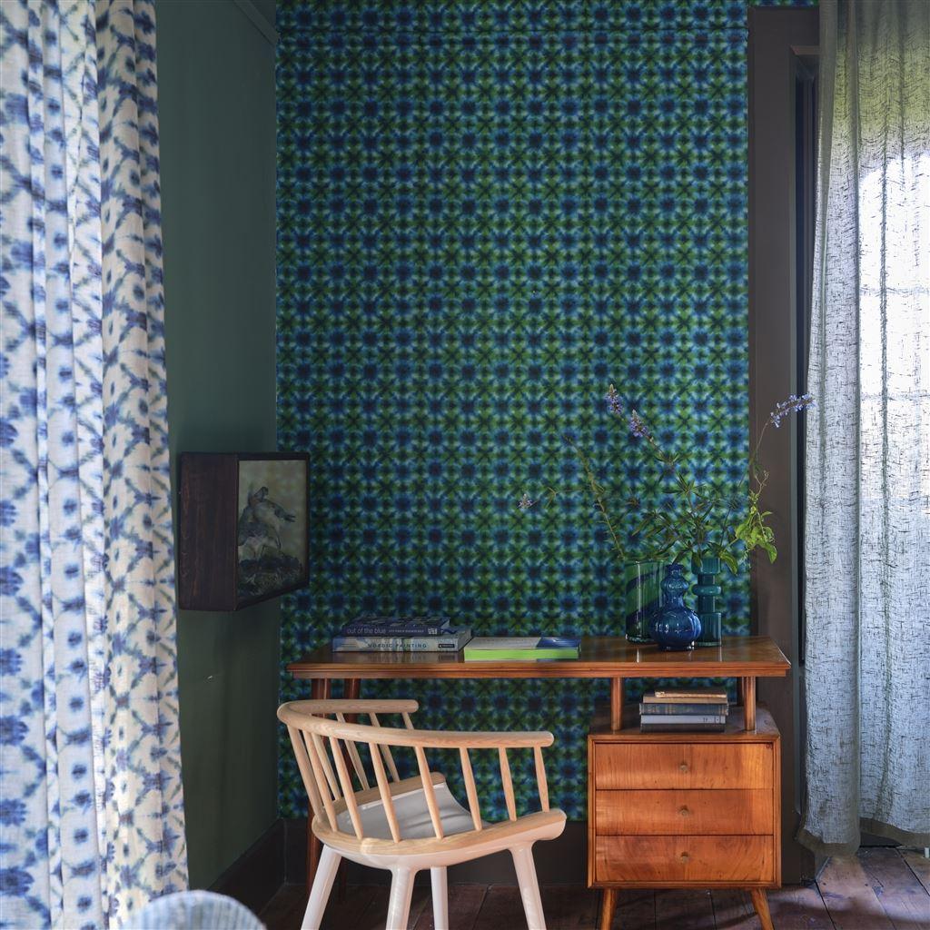 Papel de Parede Designers Guild Shibori Emerald - Stoc Casa