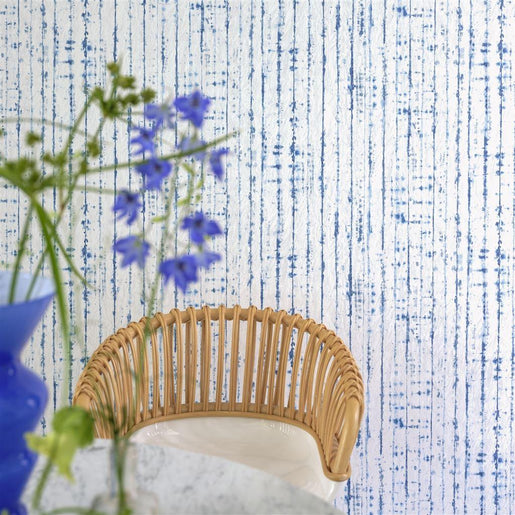 Papel de Parede Designers Guild Shiwa Cobalt - Stoc Casa