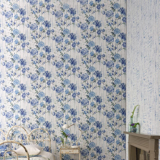 Papel de Parede Designers Guild Shiwa Cobalt - Stoc Casa